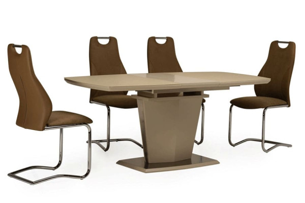 Стол раскладной обеденный Vetro Mebel TML-700 Матовый Капучино-2