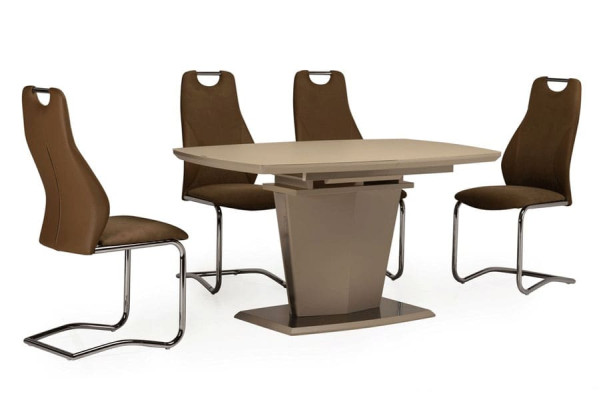 Стол раскладной обеденный Vetro Mebel TML-700 Матовый Капучино-1