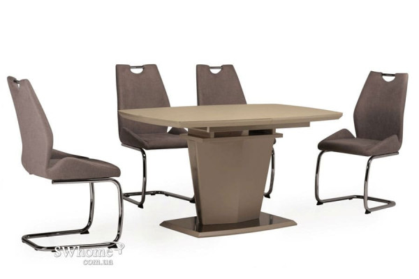 Стол раскладной обеденный Vetro Mebel TML-700 Матовый Капучино-0