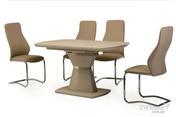 Стол раскладной обеденный Vetro Mebel TML-750-1 Матовый Капучино-1