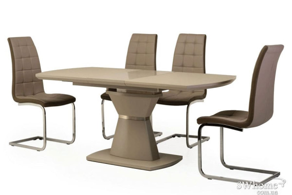 Стол раскладной обеденный Vetro Mebel TML-750-1 Матовый Капучино-2