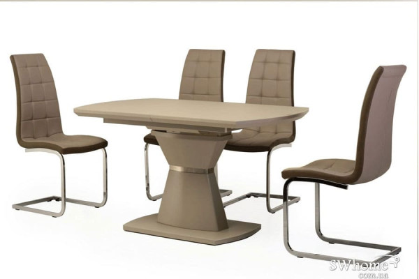 Стол раскладной обеденный Vetro Mebel TML-750-1 Матовый Капучино-3