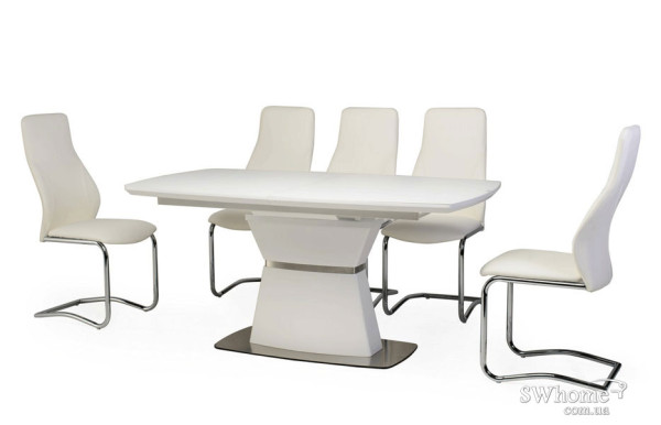 Стіл розкладний обідній Vetro Mebel TML-750 Матовий Білий-0