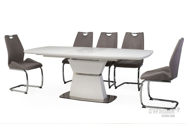 Стіл розкладний обідній Vetro Mebel TML-750 Матовий Білий-2