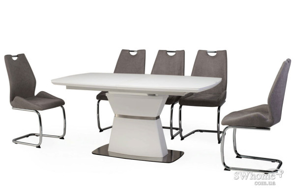 Стіл розкладний обідній Vetro Mebel TML-750 Матовий Білий-3