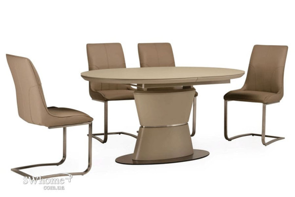 Стол раскладной обеденный Vetro Mebel TML-755 Матовый Капучино-2