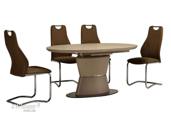 Стол раскладной обеденный Vetro Mebel TML-755 Матовый Капучино-1