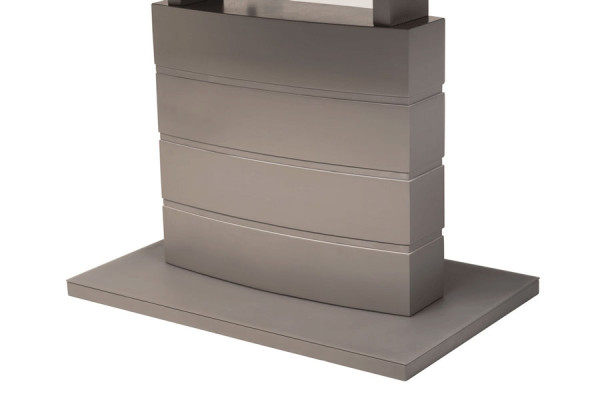 Стол раскладной обеденный Vetro Mebel TMM-50-1 Матовый Серый-8