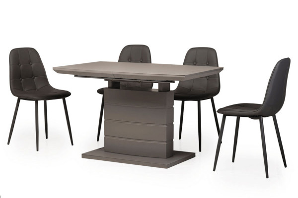 Стол раскладной обеденный Vetro Mebel TMM-50-1 Матовый Серый-1