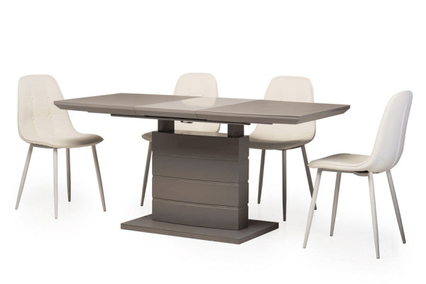 Стол раскладной обеденный Vetro Mebel TMM-50-1 Матовый Серый-2
