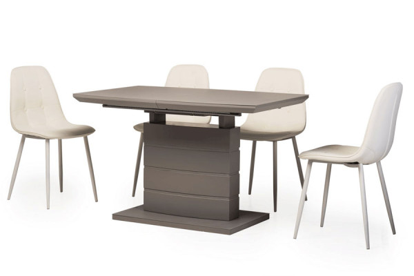 Стол раскладной обеденный Vetro Mebel TMM-50-1 Матовый Серый-11