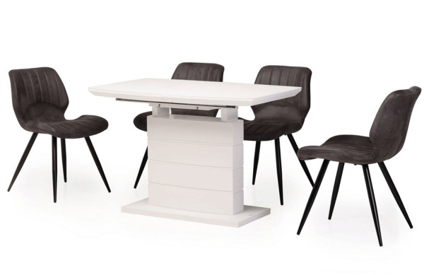 Стіл розкладний обідній Vetro Mebel TMM-50-2 Матовий Білий-1