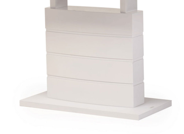 Стіл розкладний обідній Vetro Mebel TMM-50-2 Матовий Білий-6