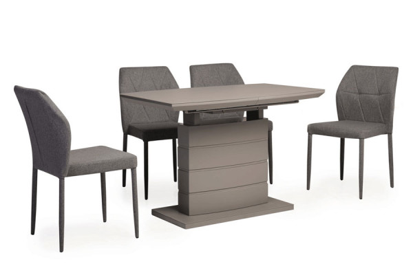 Стол раскладной обеденный Vetro Mebel TMM-50-2 Матовый Серый-10