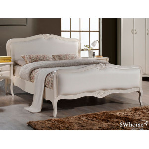 Двоспальне ліжко Domini Богемія Античний білий