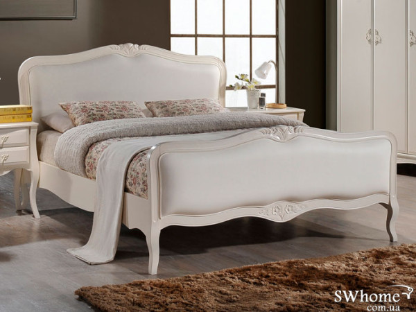 Двуспальная кровать Domini Богемия Античный белый-0