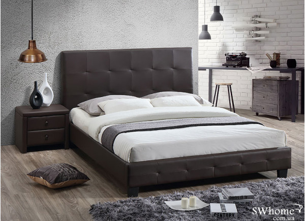 Двуспальная кровать Domini Хьюстон Шоколад-0