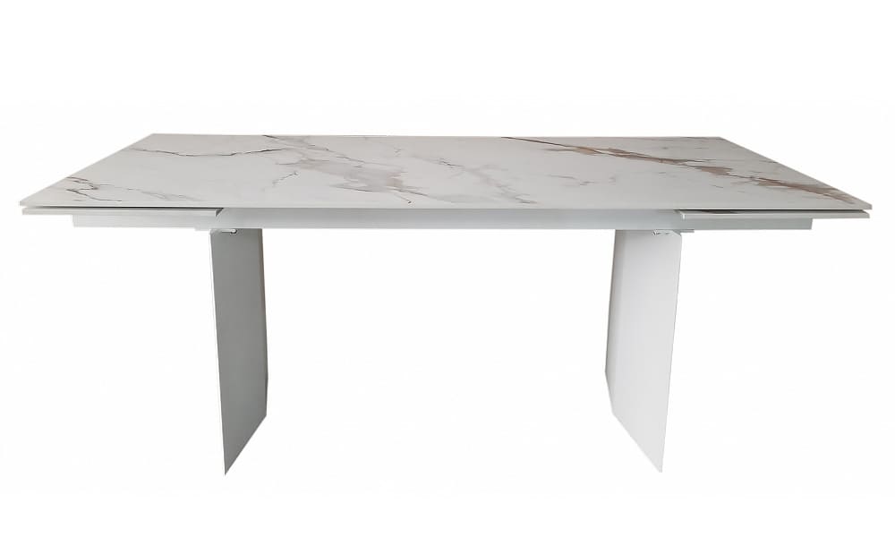 Керамічний стіл розкладний обідній Concepto REAL GOLDEN CARRARA 180-260 см