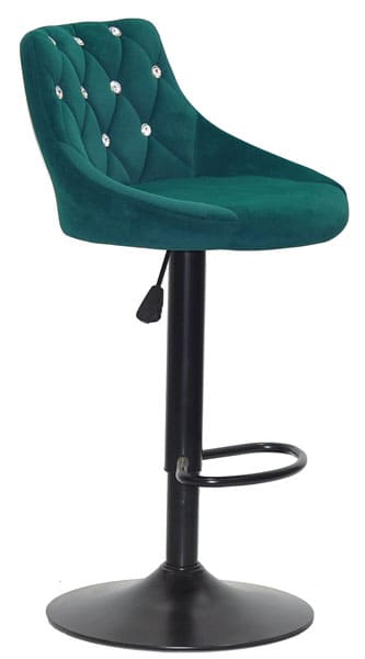 Барний стілець Onder Mebli FORO+SV BAR BK-BASE Зелений B-1003 Оксамит