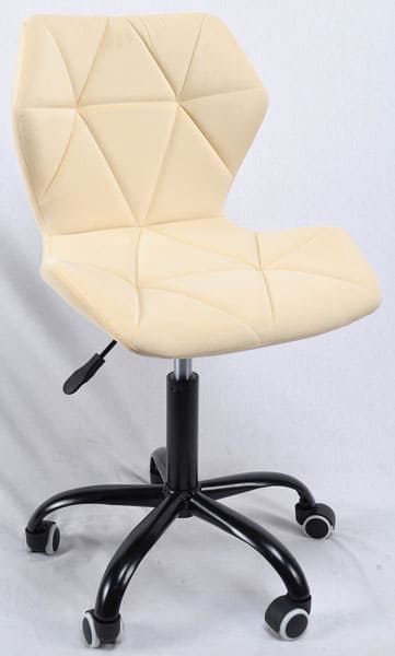 Стілець Onder Mebli Torino BK-Office Молочний B-1020 Оксамит