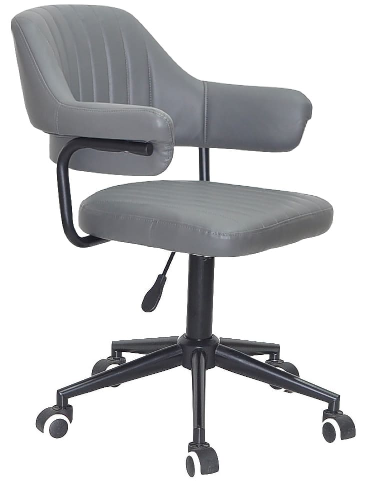 Стілець Onder Mebli Jeff BK-MODERN OFFICE Сірий 1001 Екошкіра