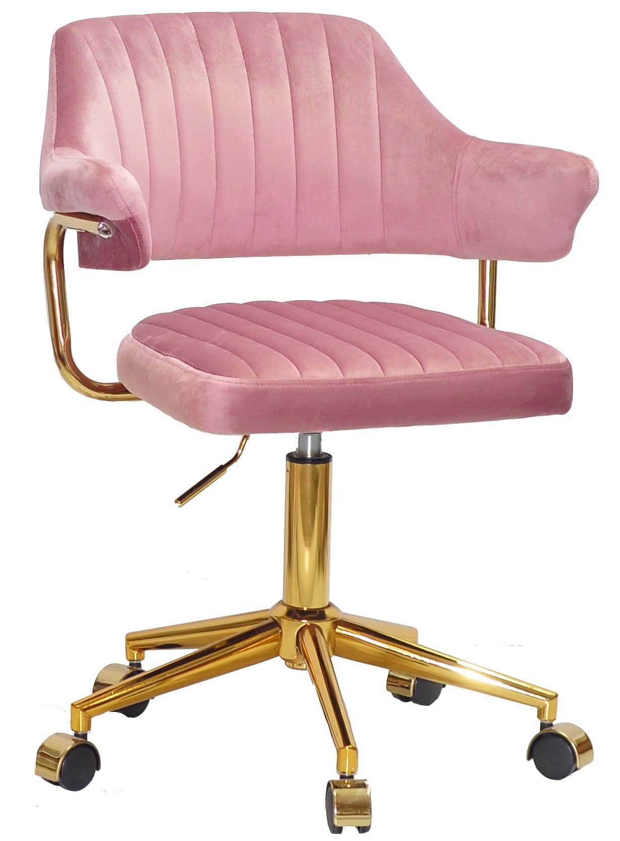 Стілець Onder Mebli Jeff GD-MODERN OFFICE Пильна Троянда B-1030 Оксамит