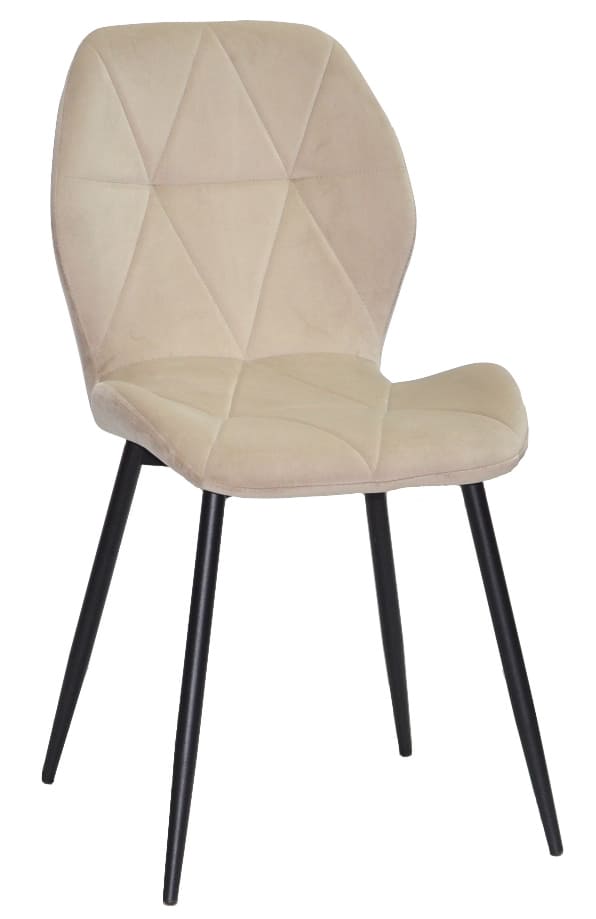 Стілець Onder Mebli REMI BK Бежевий QR-851 Оксамит